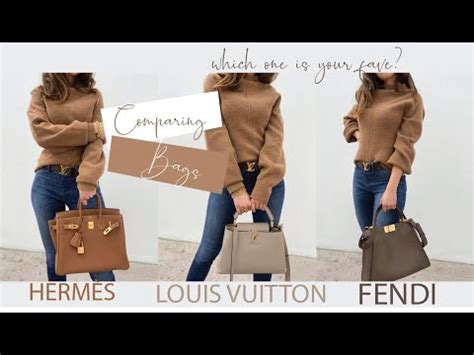 LV Capucines BB vs FENDI peekaboo and Brikin 25 